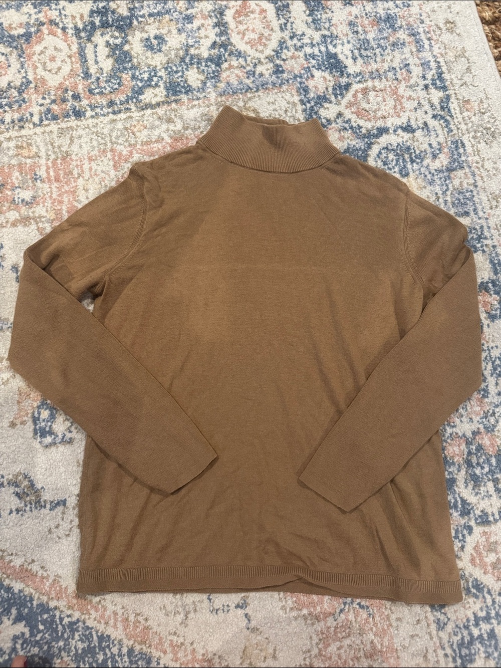 Women’s JJill Camel Mock Neck Sweater